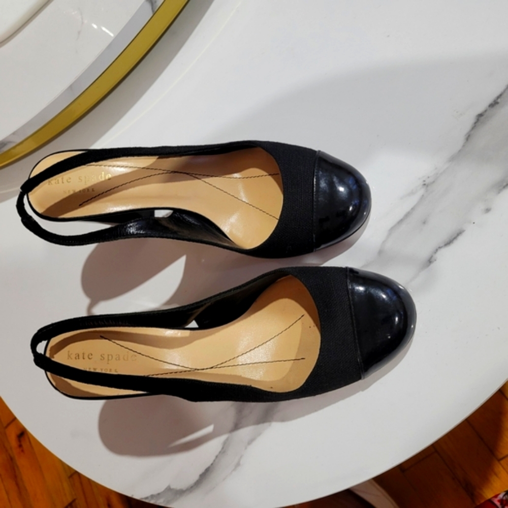 Kate Spade Black Patent Leather Heels